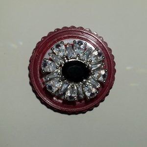 Black artificial adjustable Stone fingers Rings - Image 1