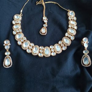 American Dimond Jewellery  Gold Long Necklace - Image 1