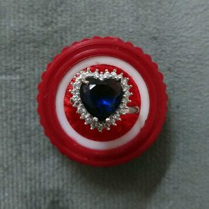 Blue Stone Artificial adjustable Finger Rings - Image 1