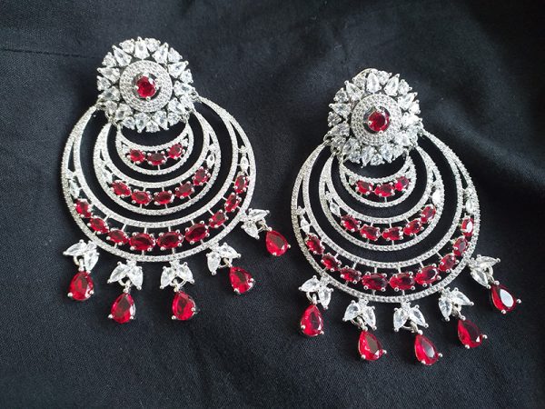 Deep-Red-American-diamond-Chand-Bali-Earrings1